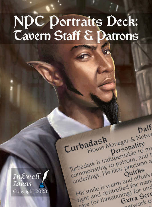 NPC Portraits Deck: Tavern Staff & Patrons