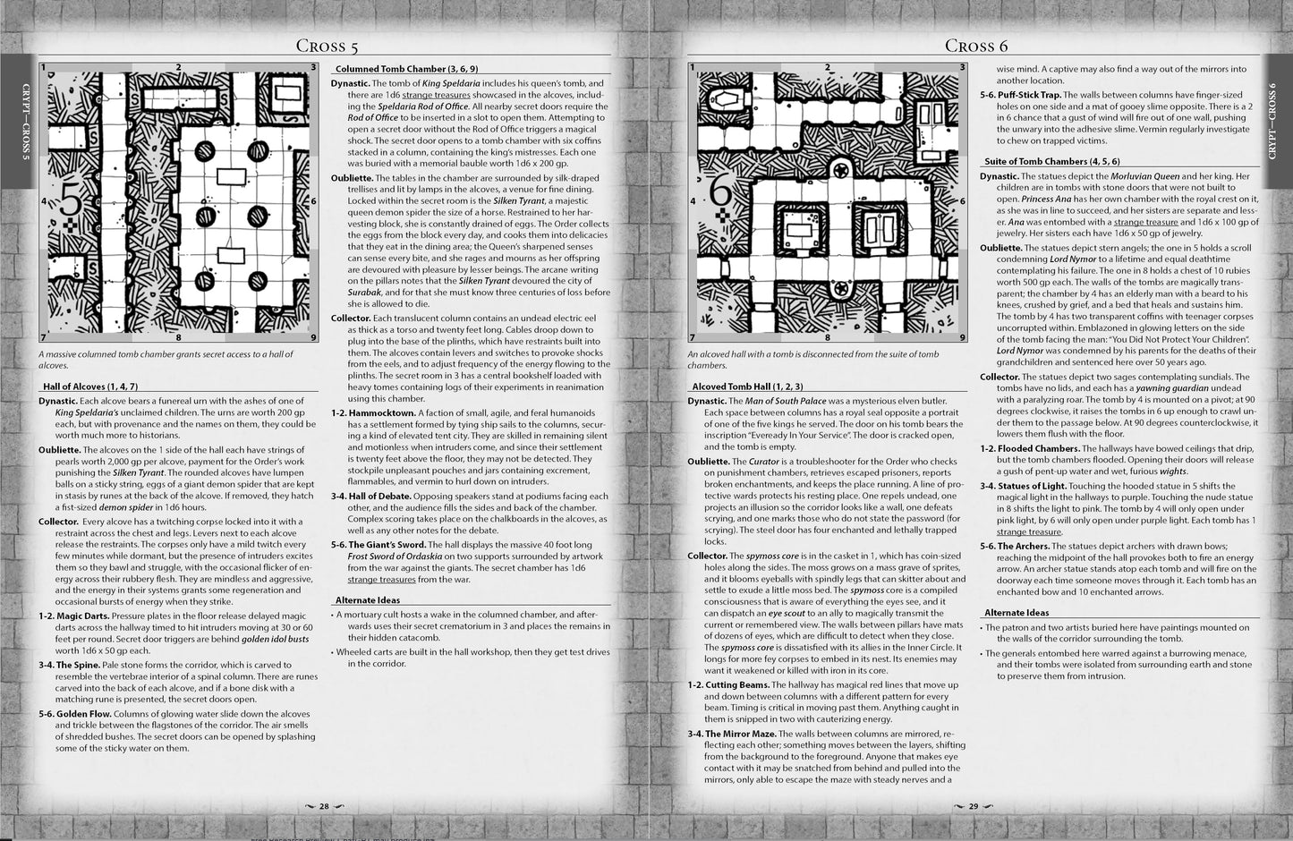 DungeonMorph Delves and Descriptions: Crypts, Lairs, & Sewers Edition