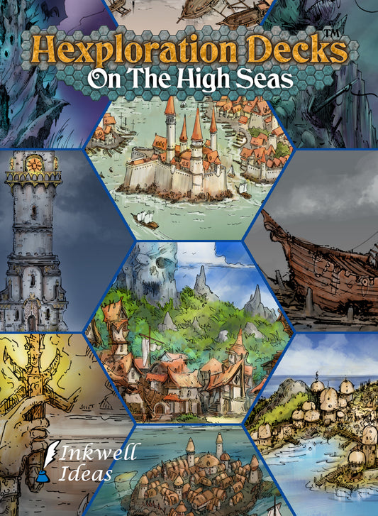 Hexploration Kit Deluxe: Map Tiles & 7 Inspiration Decks