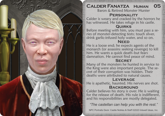 NPC Portraits Deck: Castle Nobles & Staff