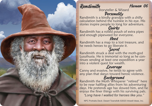 NPC Portraits Deck: Desert Townsfolk