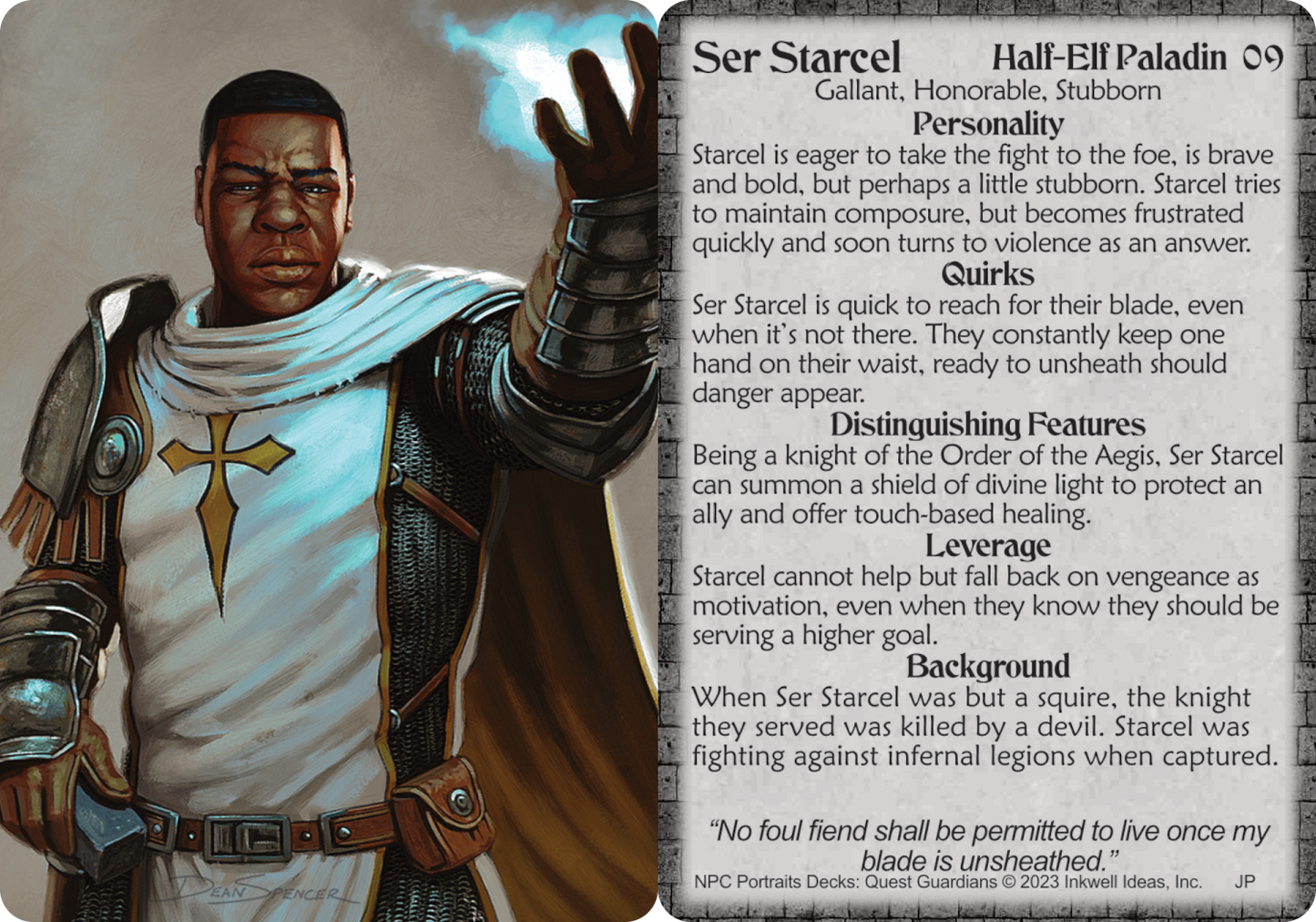 NPC Portraits Deck: Quest Guardians