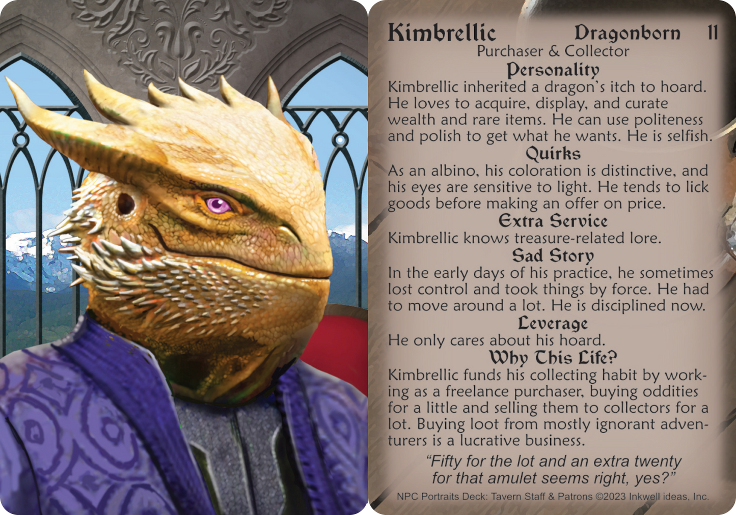 NPC Portraits Deck: Tavern Staff & Patrons