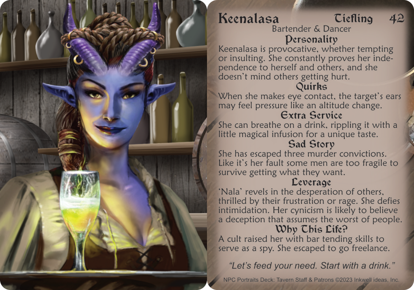 NPC Portraits Deck: Tavern Staff & Patrons
