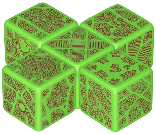 DungeonMorph Dice Villages Set (5 Dice)