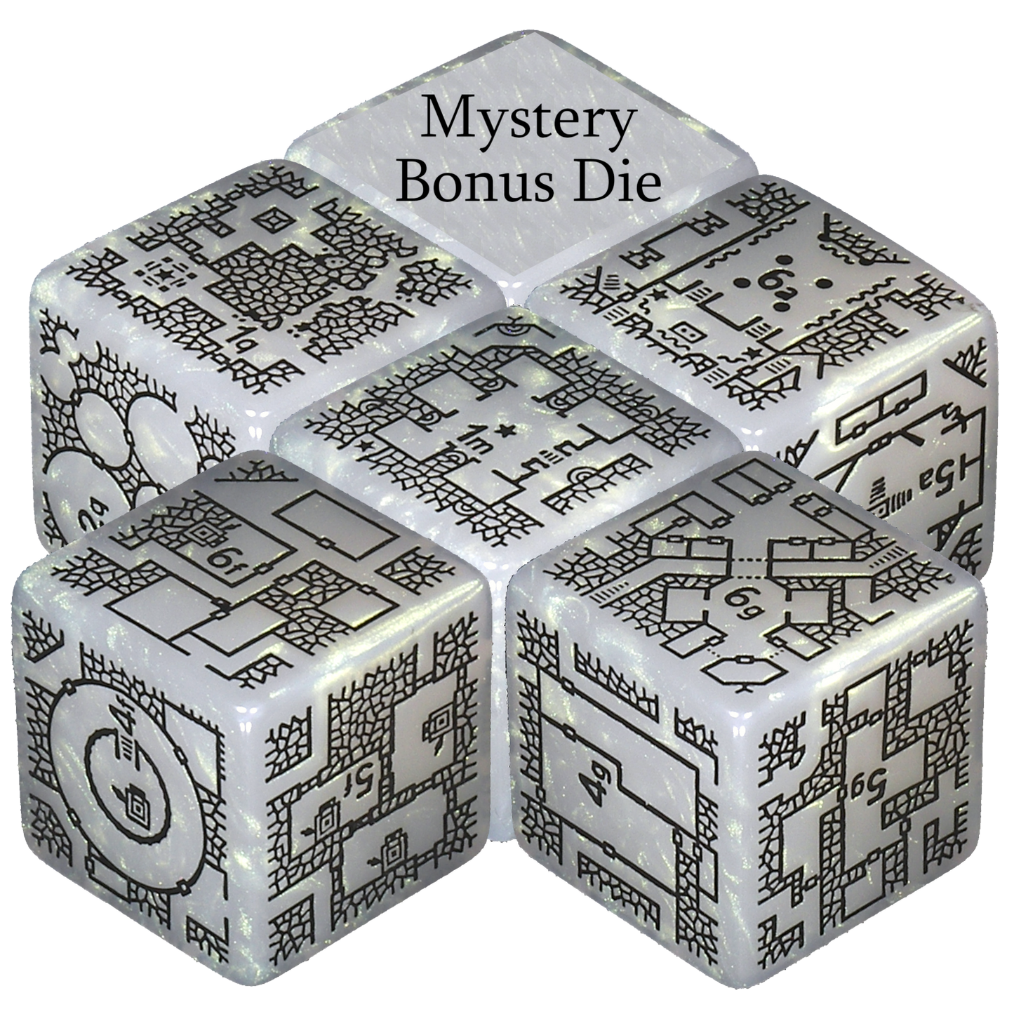 DungeonMorph Dice Voyager Set (6 Dice)