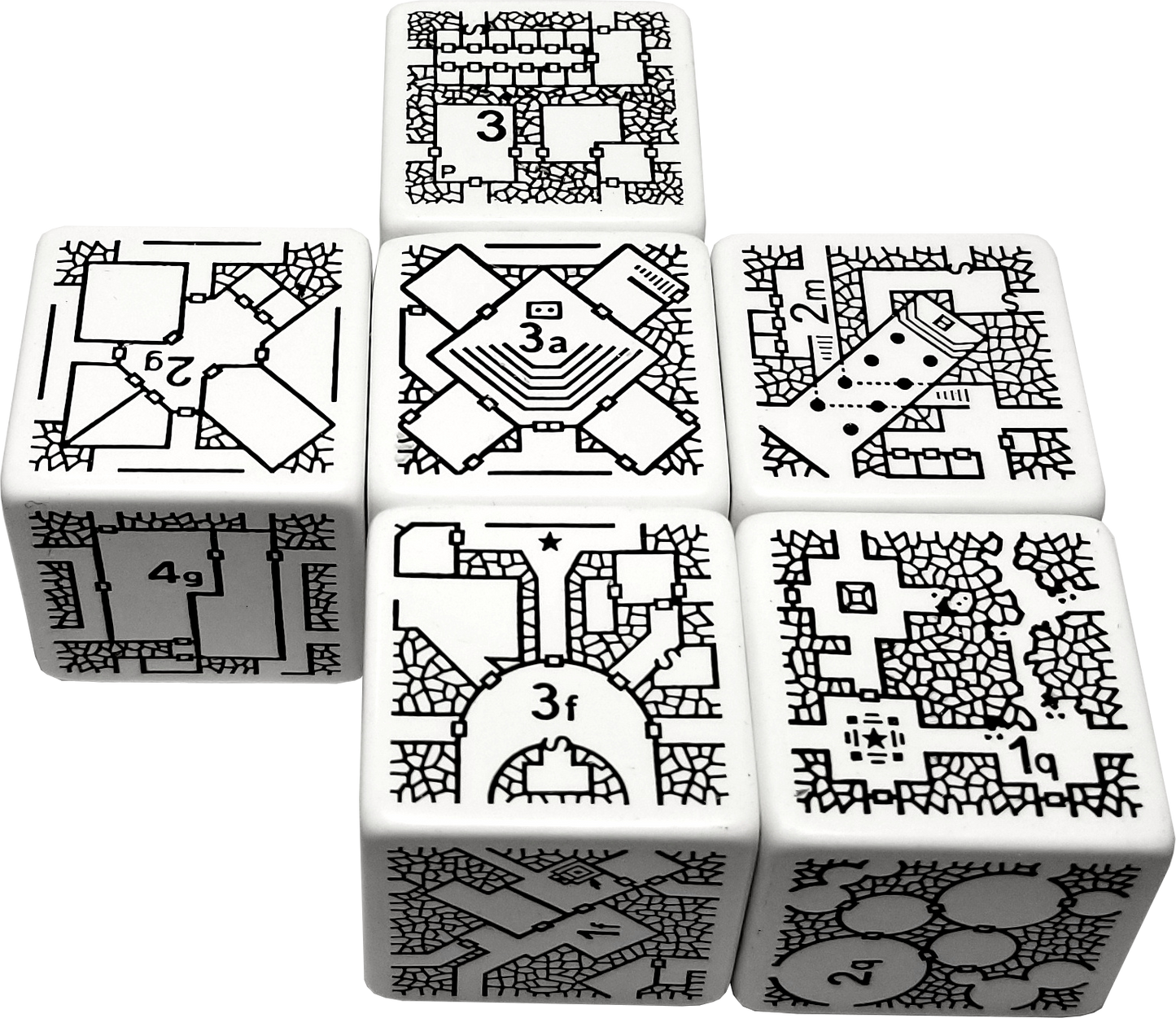 DungeonMorph Dice Voyager Set (6 Dice)