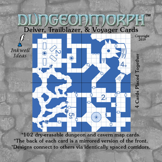 DungeonMorph Delver, Trailblazer, & Voyager 2.5" Cards