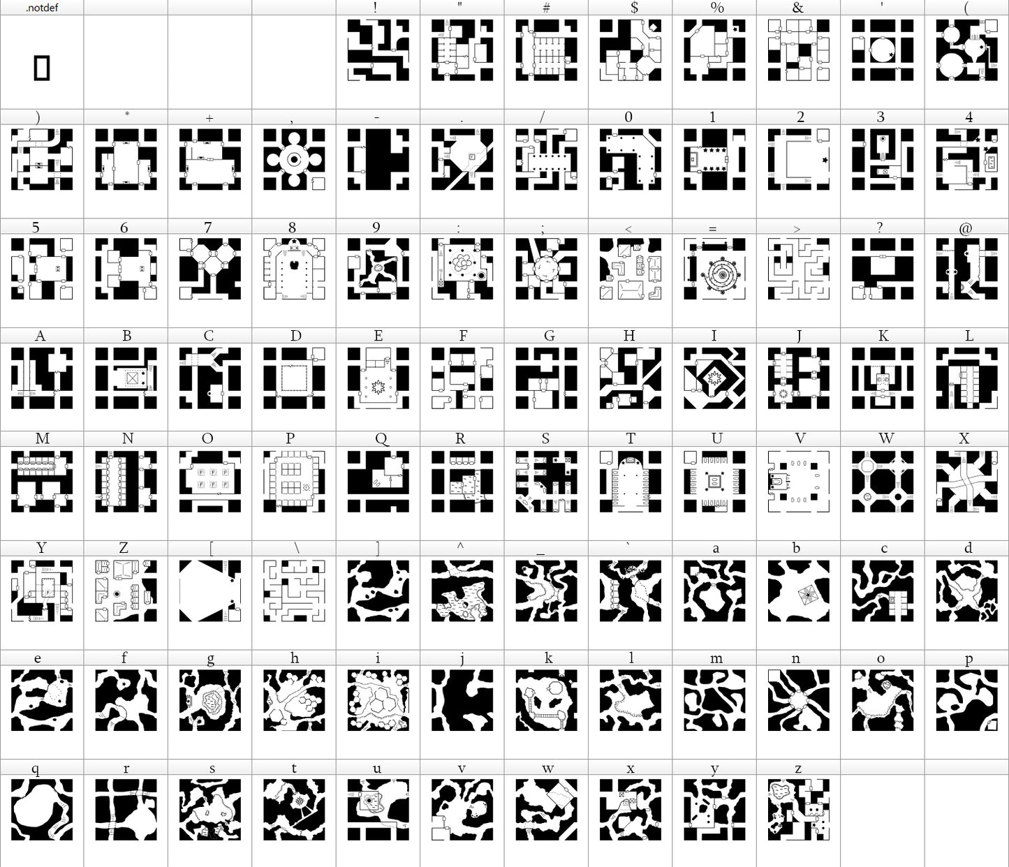 DungeonMorphs Adventurer, Explorer, & Spellunker Font