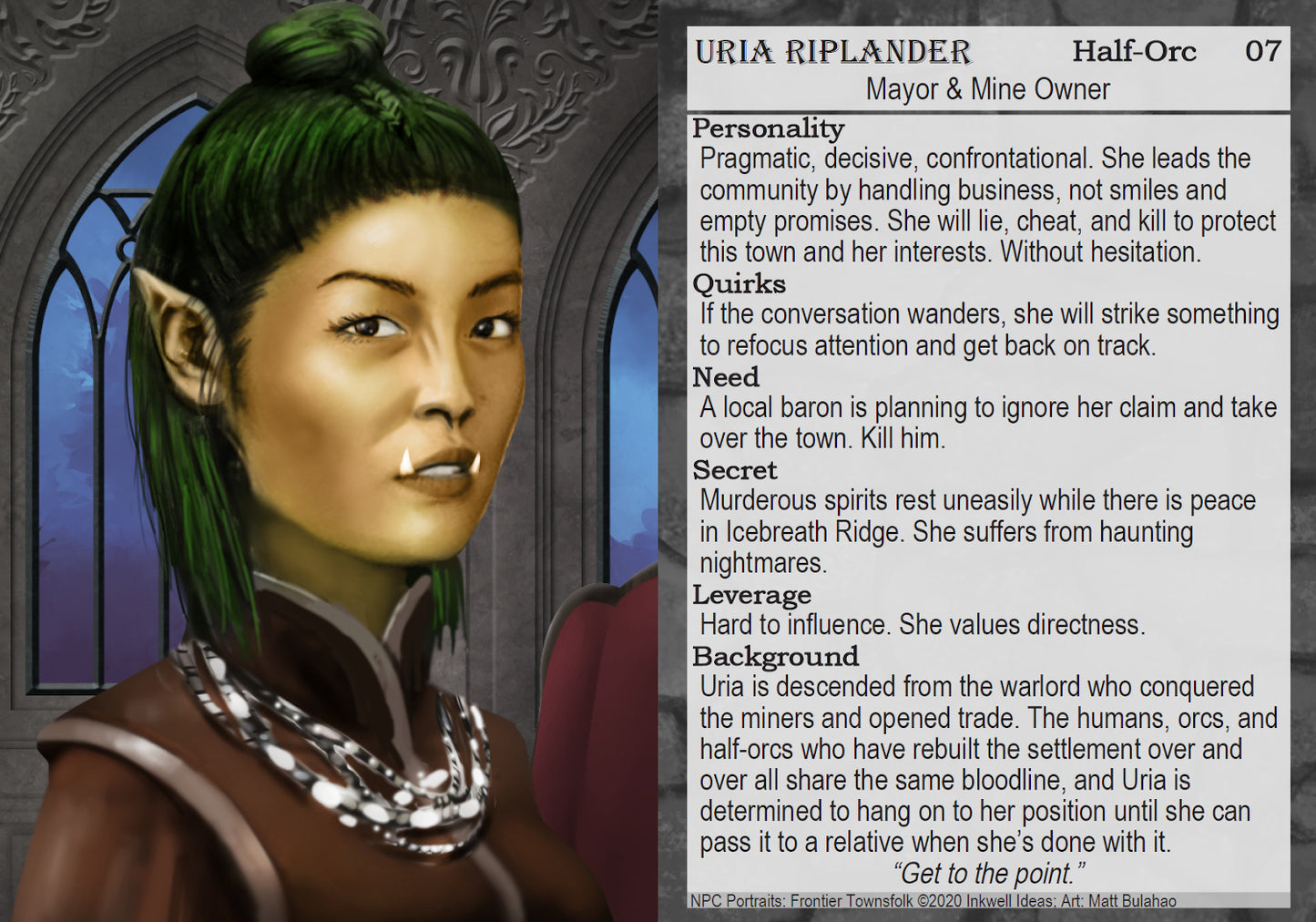 NPC Portraits Deck: Frontier Townsfolk