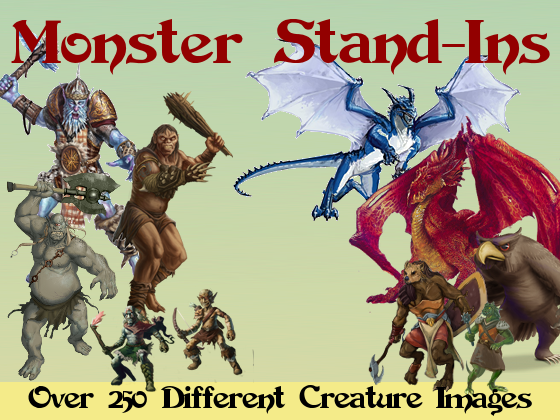 Monster Stand-Ins Cardstock Minis
