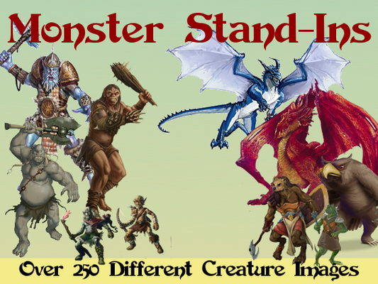 Monster Stand-Ins Cardstock Minis