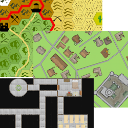 Bundle: Worldographer (Hex 2), City/Village & Dungeon/Battlemat Licenses for Worldographer, & Hexographer 1, Cityographer, Dungeonographer Pro