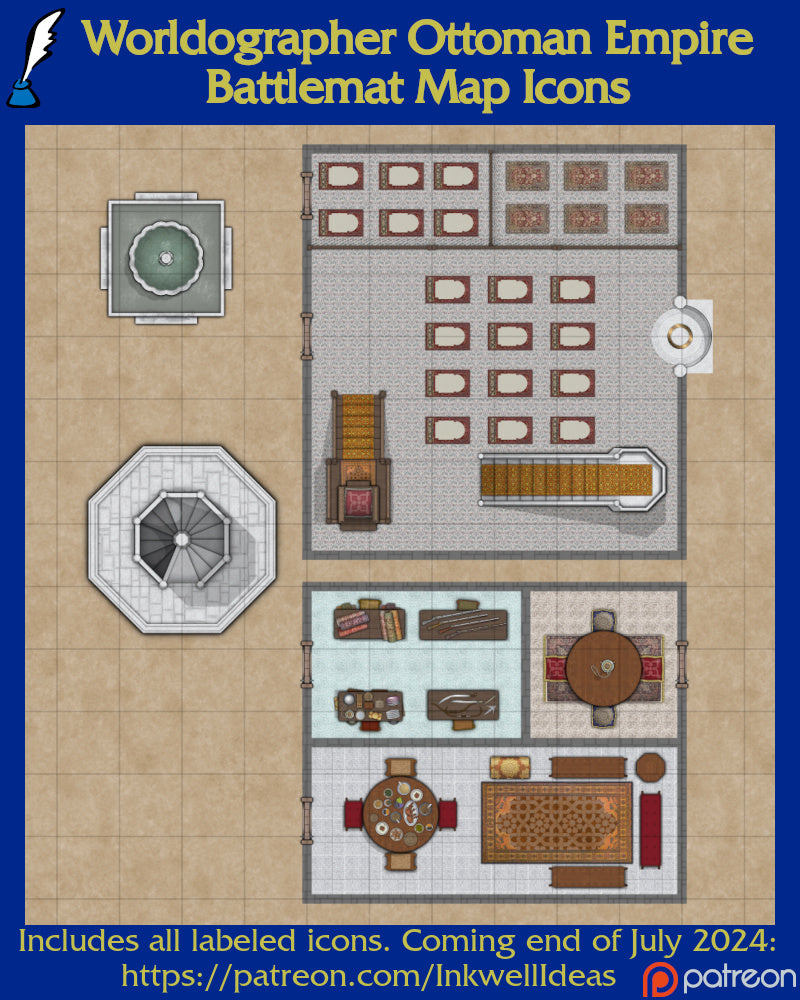 Worldographer 2024 Battlemat PNG Map Icons