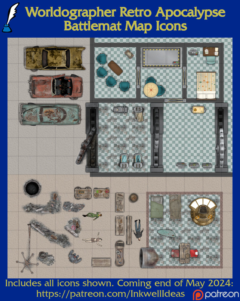 Worldographer 2024 Battlemat PNG Map Icons