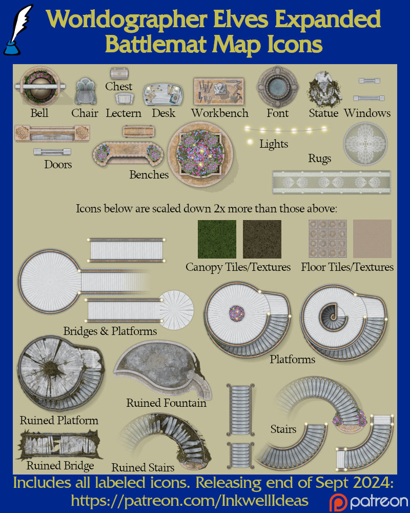 Worldographer 2024 Battlemat PNG Map Icons