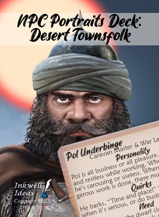 NPC Portraits Deck: Desert Townsfolk