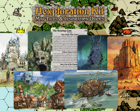 Hexploration Kit: Map Tiles & Inspiration Decks