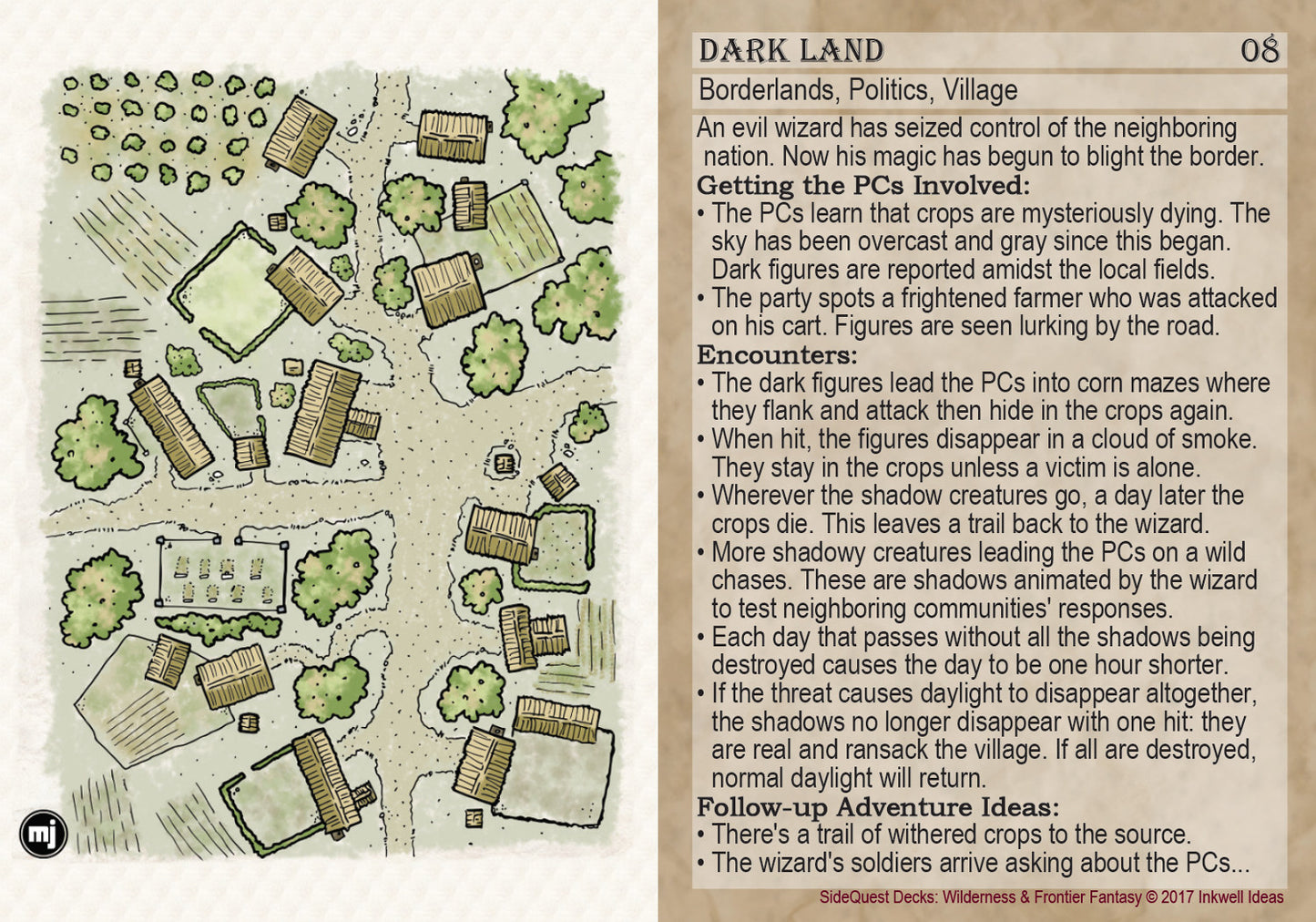 Sidequest Decks: Wilderness & Frontier Fantasy