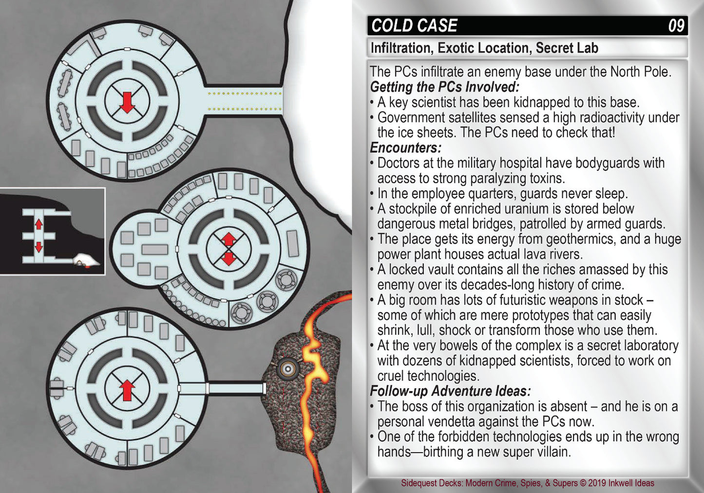 Sidequest Decks: Modern Crime, Spies, & Supers