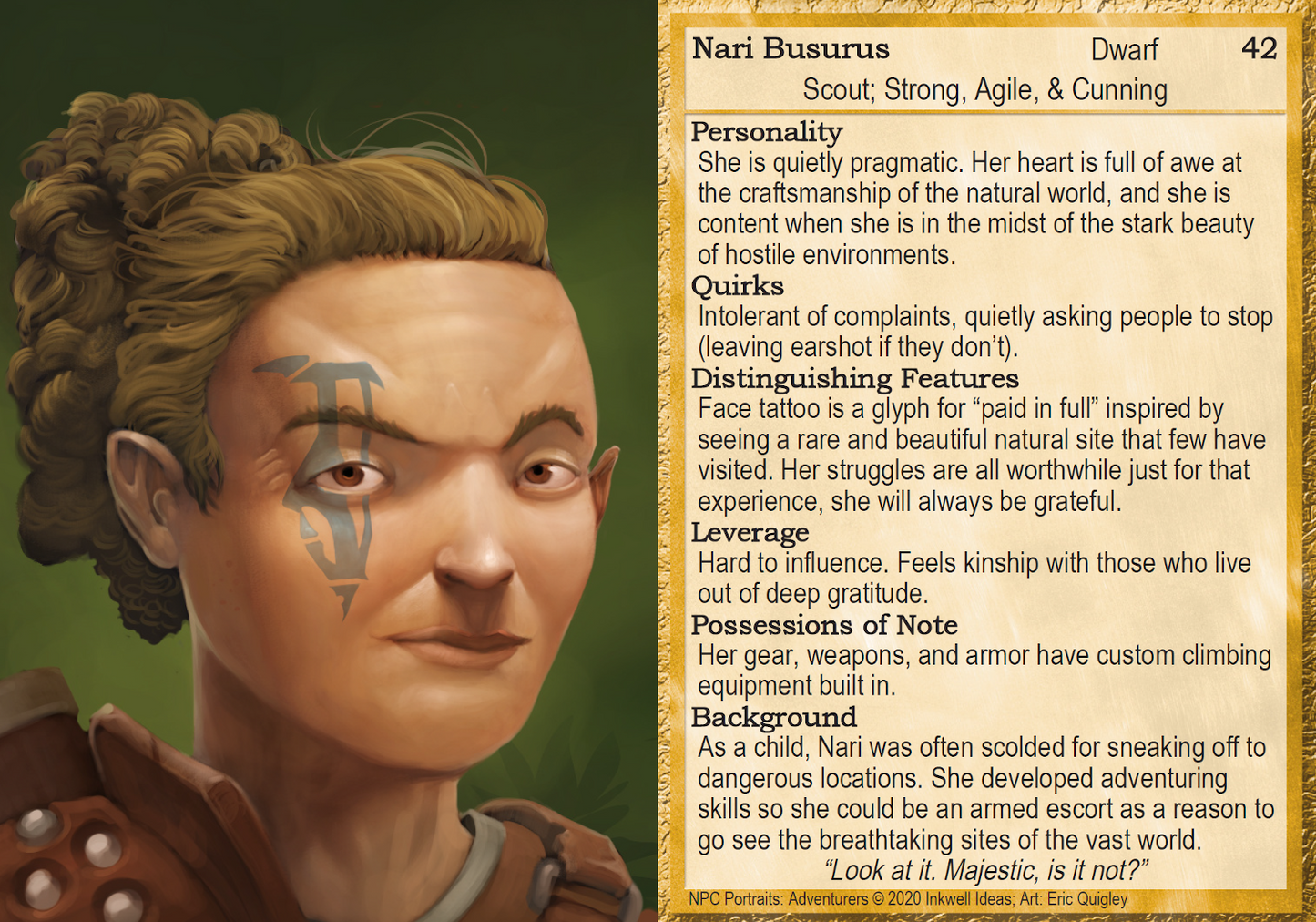 NPC Portraits Deck: Adventurers