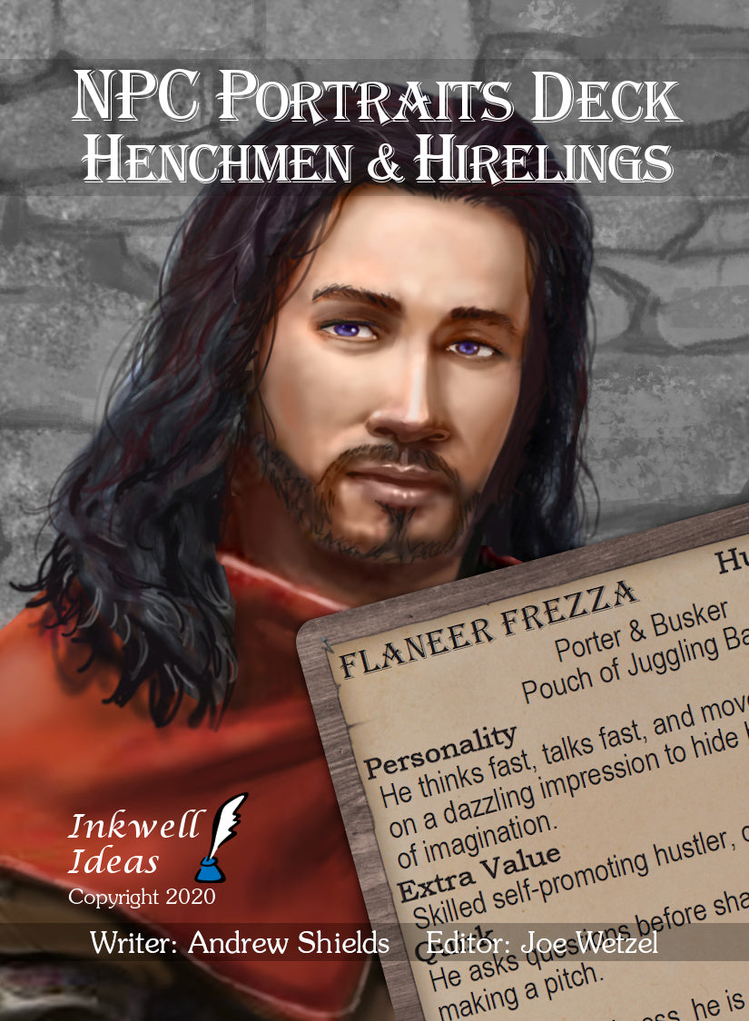 NPC Portraits Deck: Henchmen & Hirelings