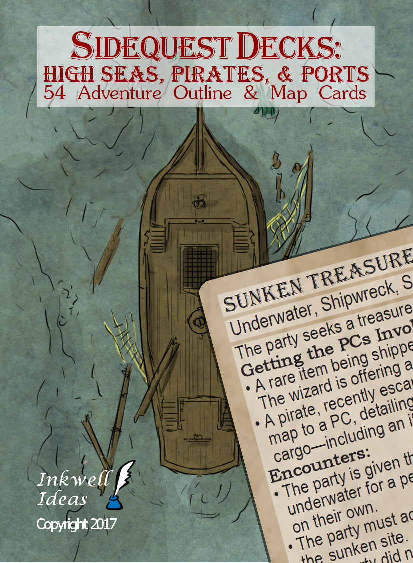 Sidequest Decks: High Seas, Pirates, & Ports